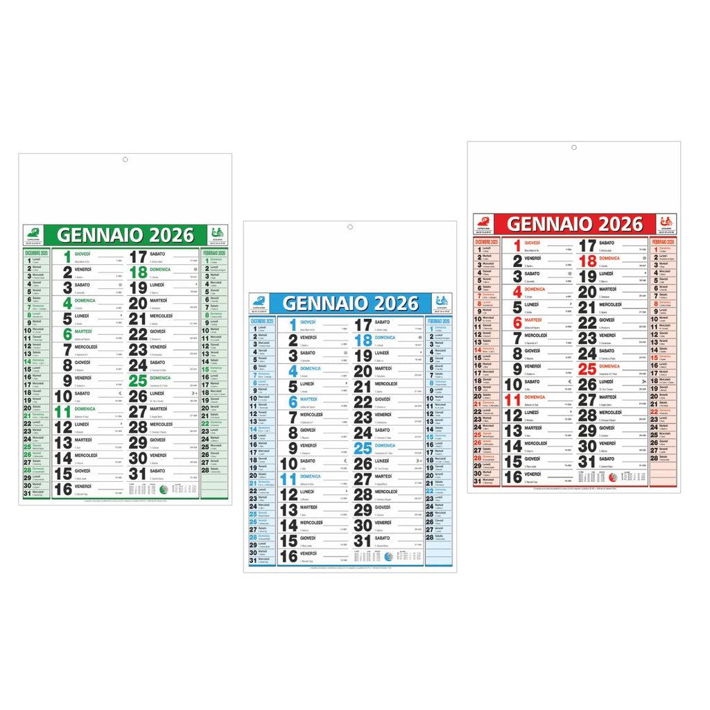 Calendario Olandese da parete