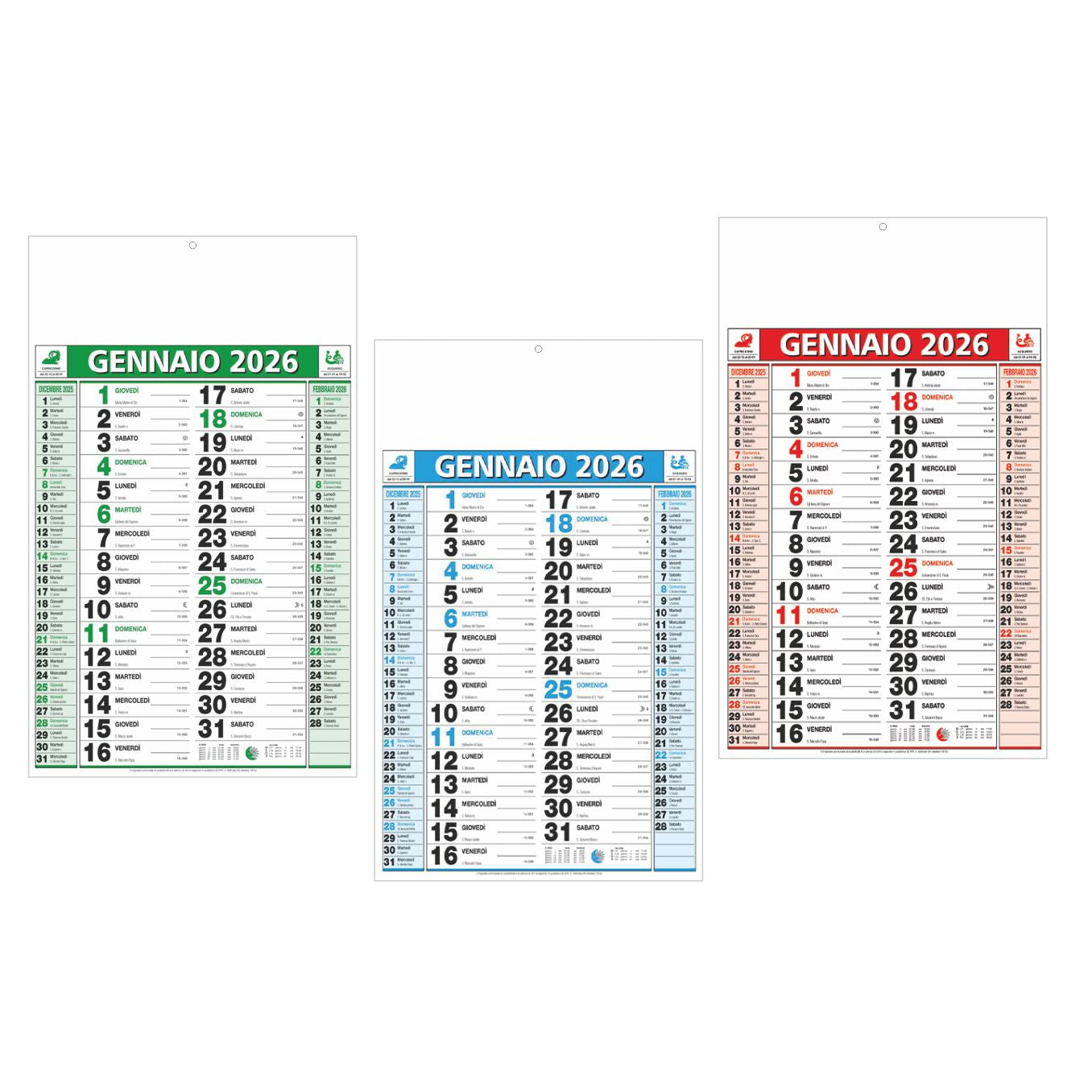 Calendario Olandese da parete