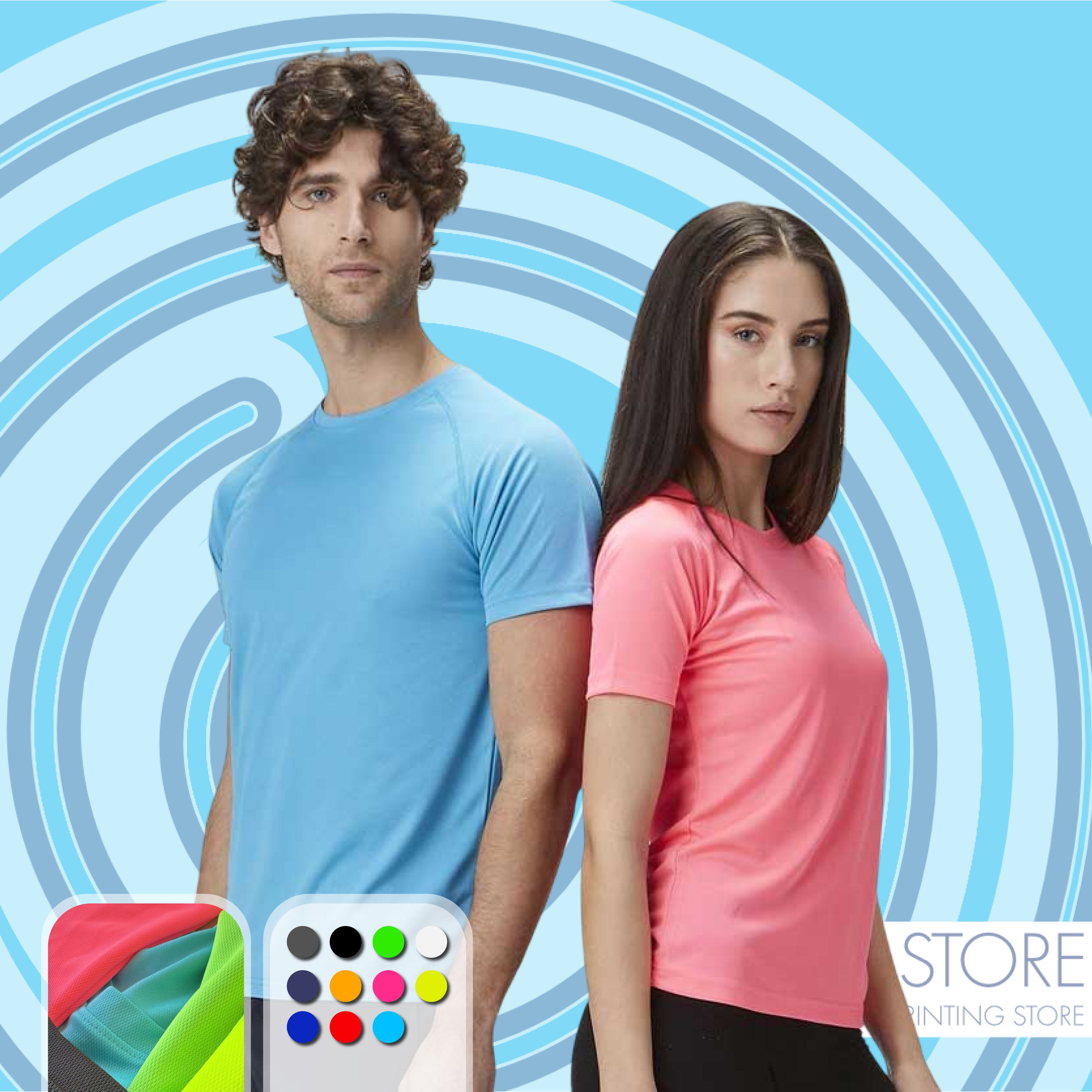 T-SHIRT TESSUTO TECNICO PERSONALIZZABILI
